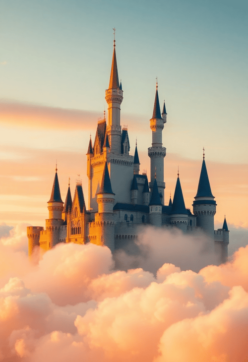 Mystical Castle in the Clouds