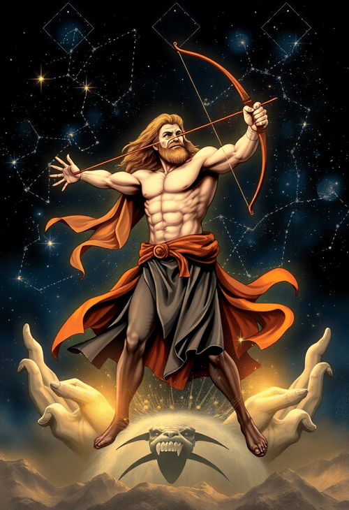 Sagittarius Warrior Emerges from the Stars