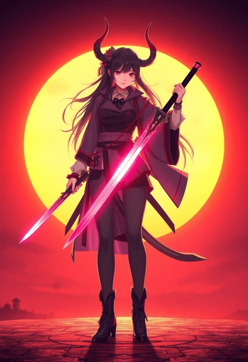 Blade Dancer at Dusk