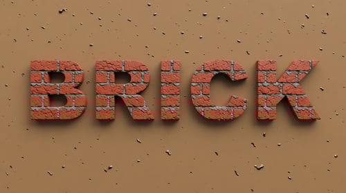 Brick Style Text Effect