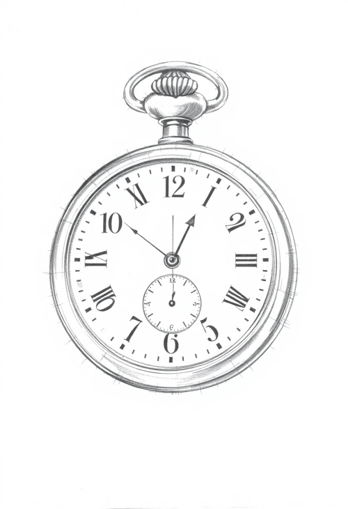 Classic Pocket Watch in Vintage Style