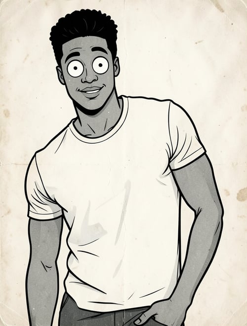 Turn Photo into Rubber Hose Cartoon Style