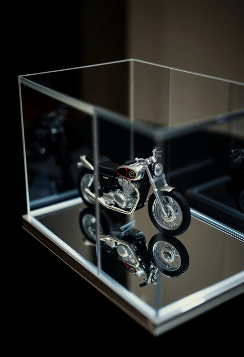 Industrial Elegance: The Motorcycle Sculpture