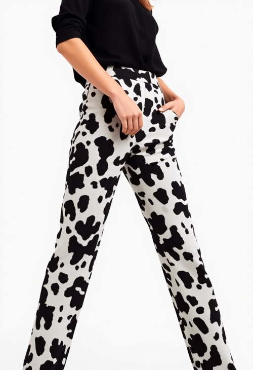 Vogue Moment: Cow Print Trousers