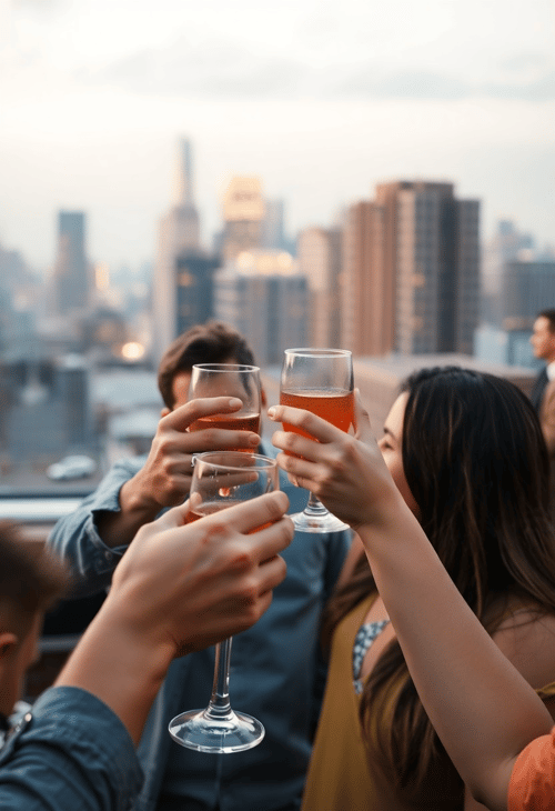 A Toast to Friendship: Cheers in the City