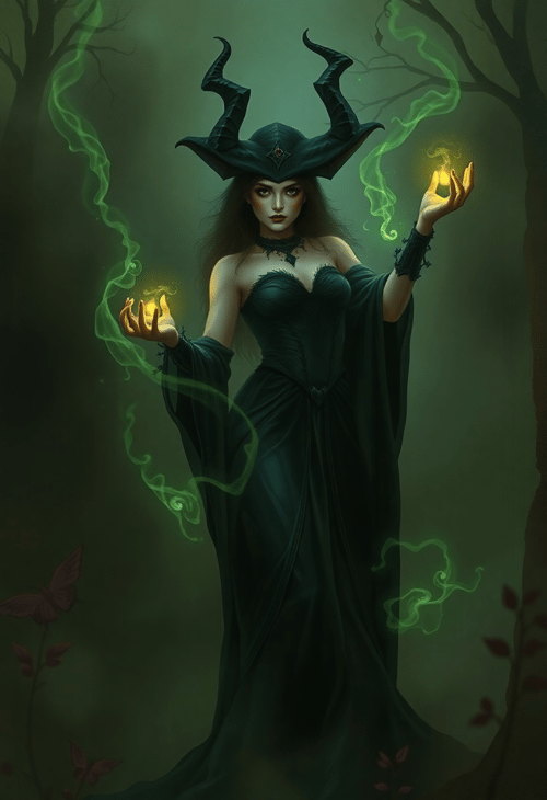 The Bewitching Charm of the Nightshade Enchantress