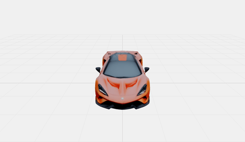 AI Generated Sportscar 3D Model