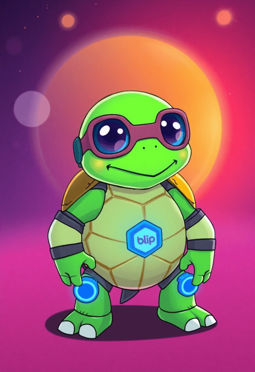 Blip: The Tech-Savvy Turtle