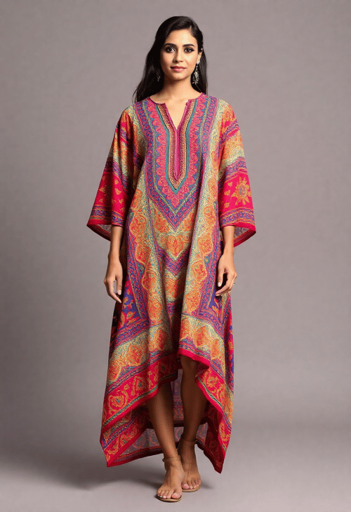 Vibrant and Bold in Trendy Kaftan