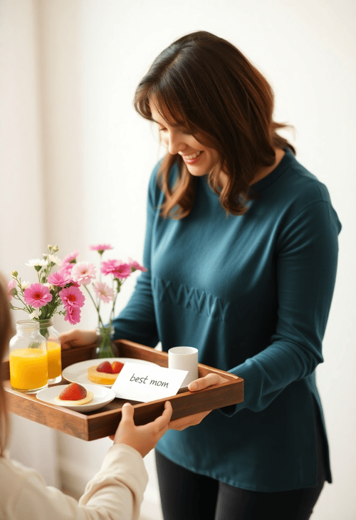 Cozy Breakfast in Bed: Honoring a Special Mother