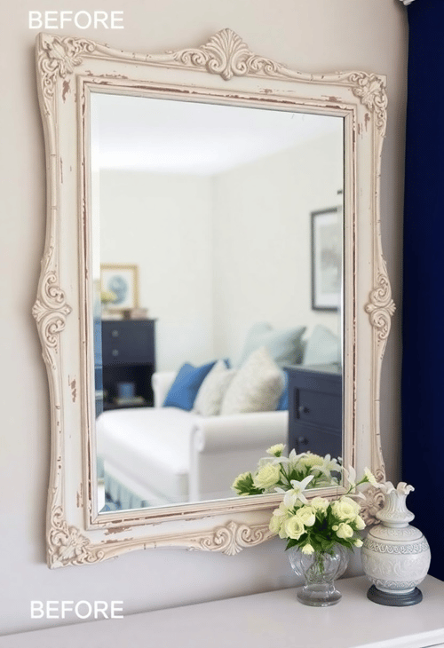 Antique Mirror Frame Redo