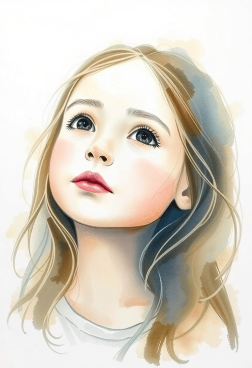 Portrait of a Dreaming Girl