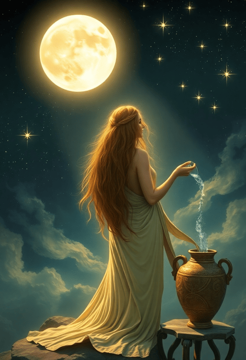 Celestial Aquarius Night