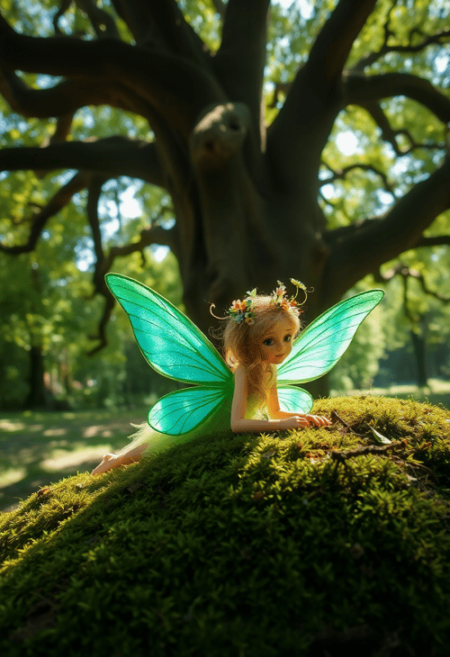 The Enchanted Glen Dweller: A Woodland Fairy's Repose