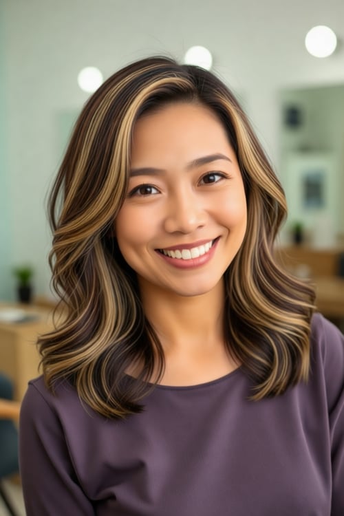 Add Long Highlights to Hair