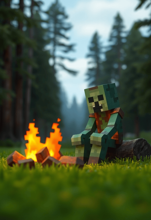 Woodland Campfire Zombie
