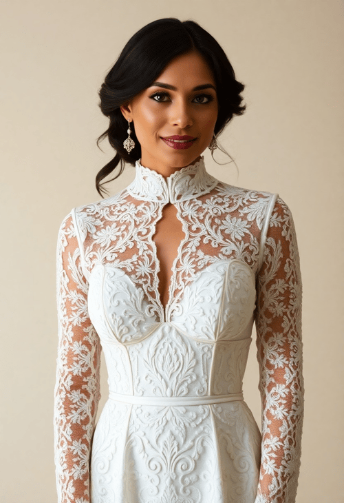 Timeless Classic: Tall Bride in Vintage Lace