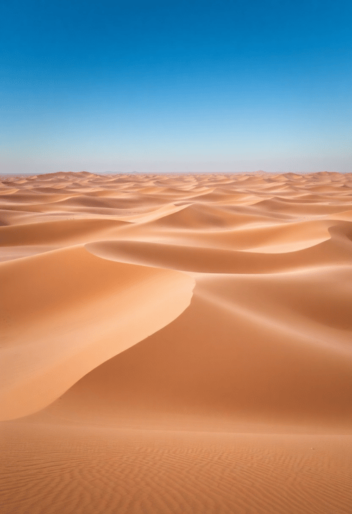 The Infinite Horizon of the Desert Dunes