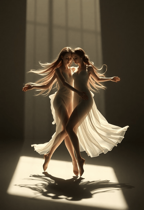 Gemini Goddesses: Dance of Light and Shadow