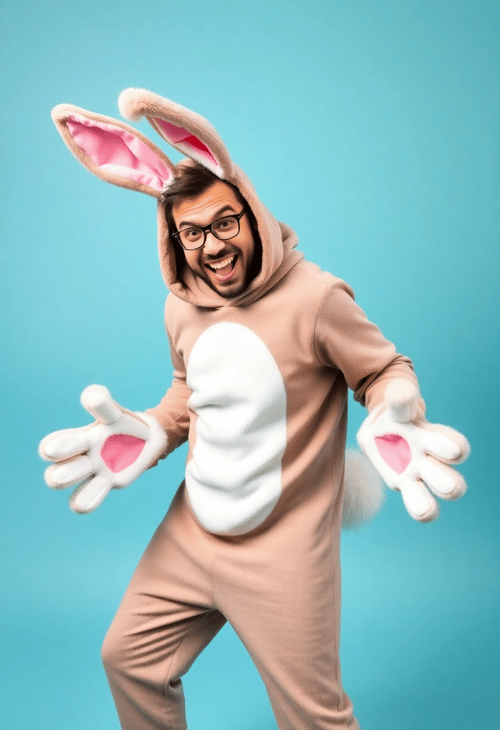 Hopping into Laughter: The Bumbling Easter Bunny