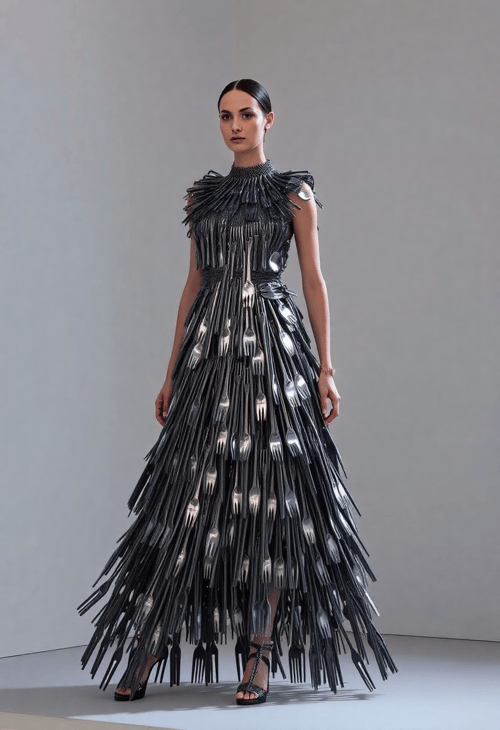 Fork Dress: A Cutlery Statement