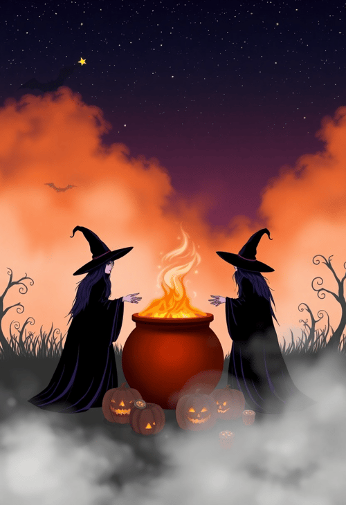 Witches' Gathering under the Stars