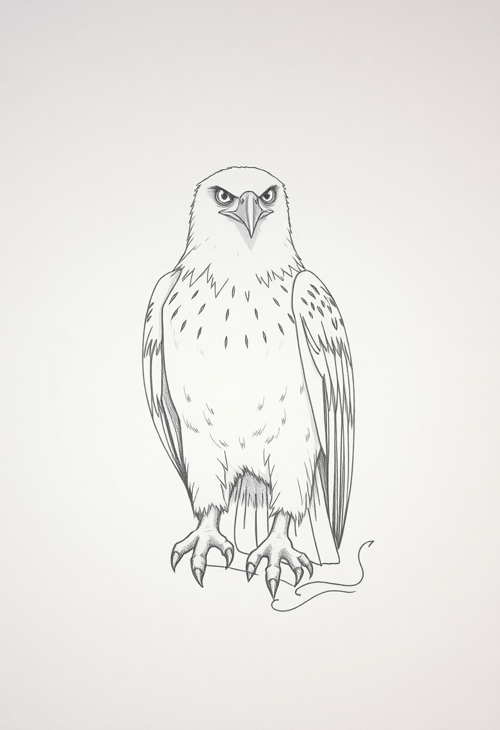 Majestic Eagle in Pencil