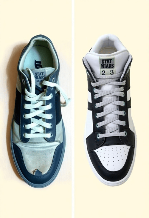 From Torn Sneakers to Designer Footwear