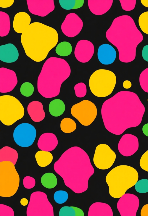 Vibrant Multicolored Cow Print Explosion