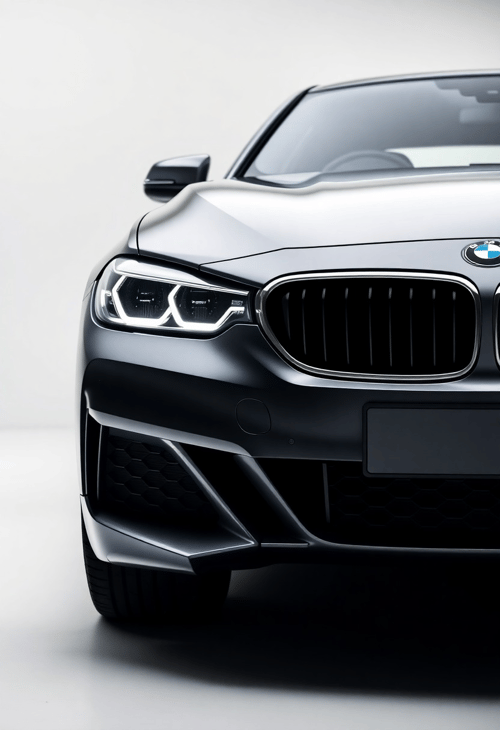 BMW's Pristine Engineering Shines in a Studio Portrait