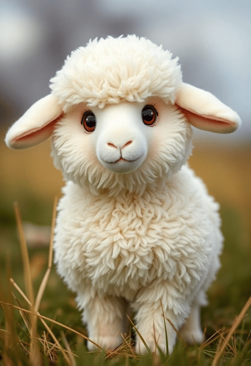 Soft and Cuddly Sheep: A Photorealistic Plush Companion