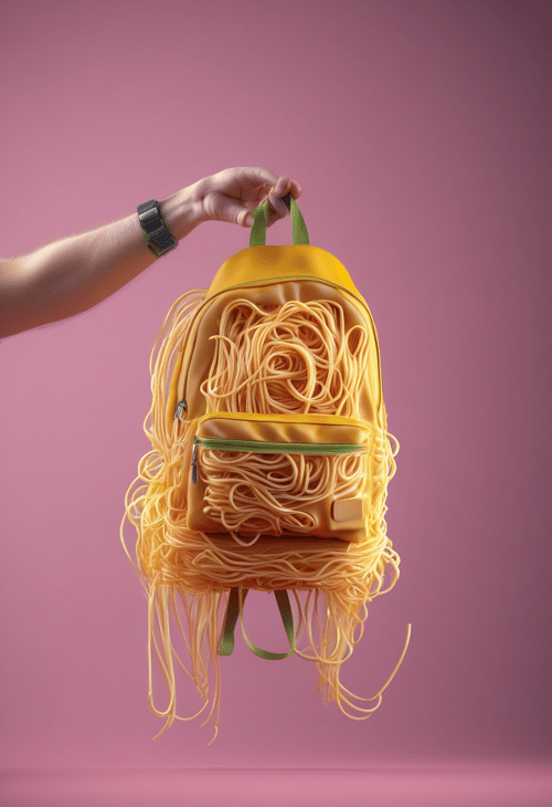 Spaghetti Object 3D Photo Effect