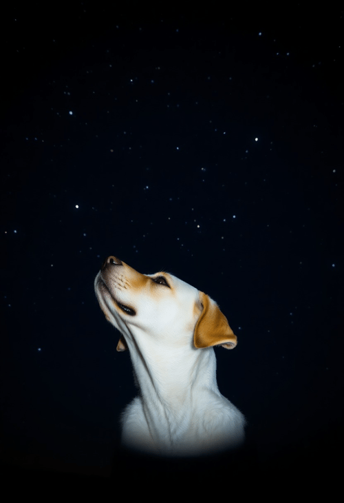 Labrador Under Starlit Sky