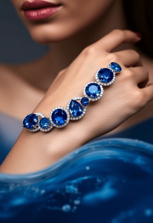 Sapphire Dreams: The Oceanic Bracelet