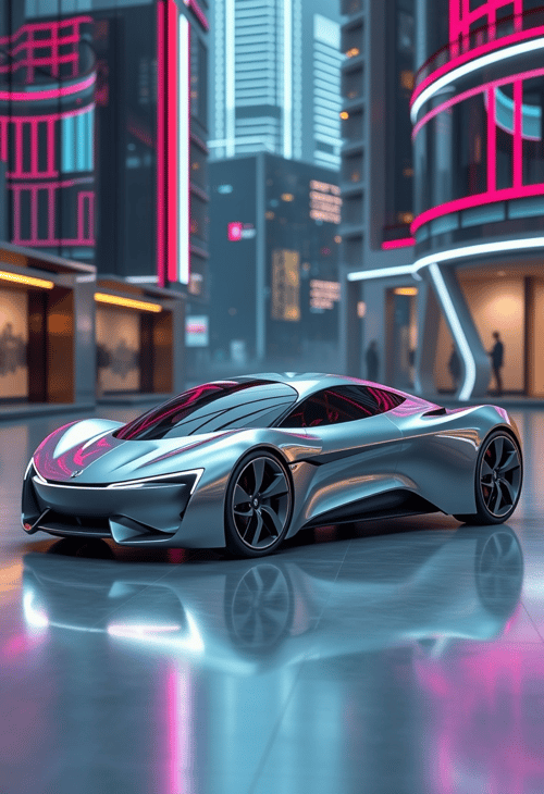 Futuristic 3D Car Concept