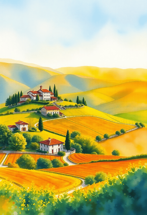 Romantic Mediterranean Vista