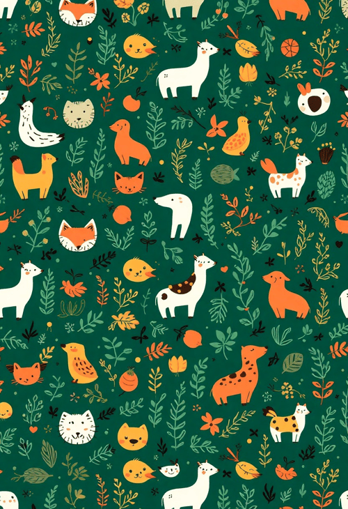Playful Pattern Design with Illustrative Elements