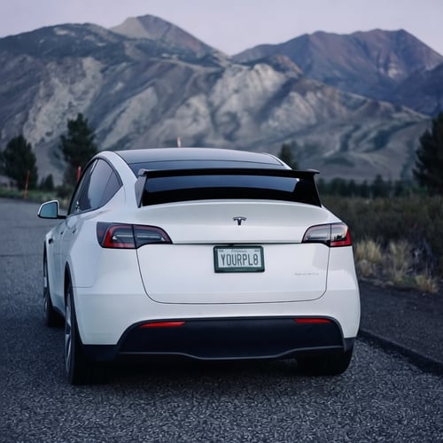 Add Rear Wing Spoiler to a Car Photo