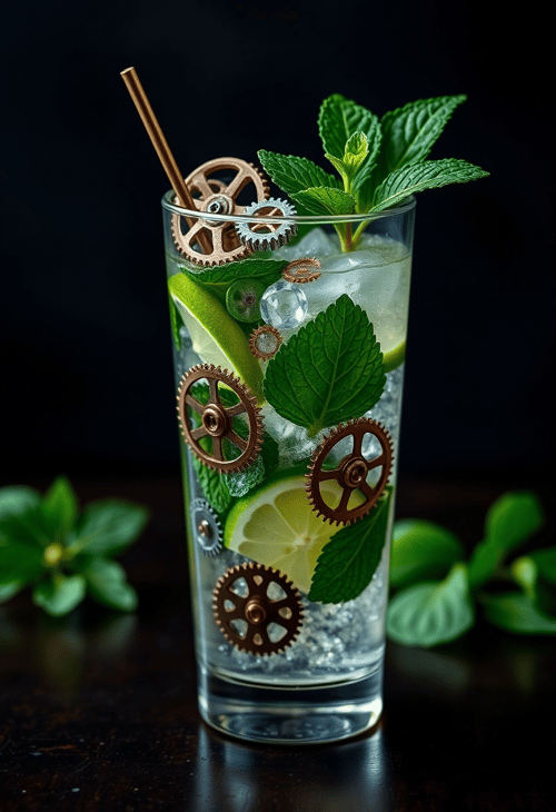 Mechanized Mojito: A Fusion of Gears and Greens