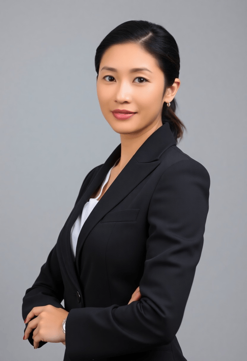 Sophisticated Beauty: The Confident Expression of a Businesswoman