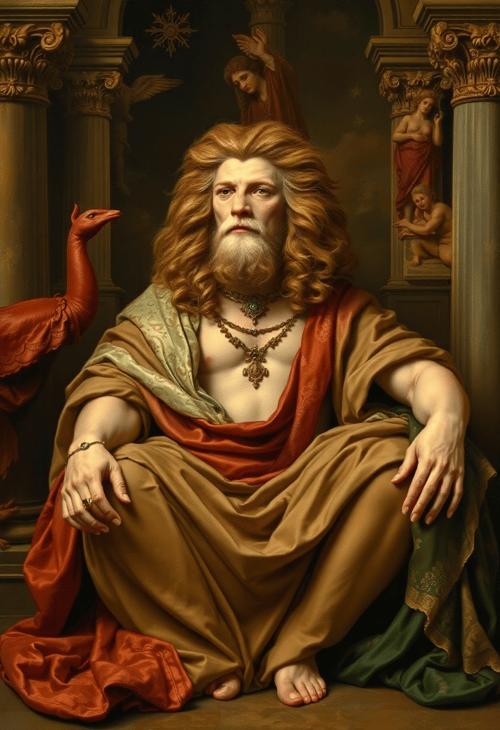 Renaissance-Inspired Leo Allegory