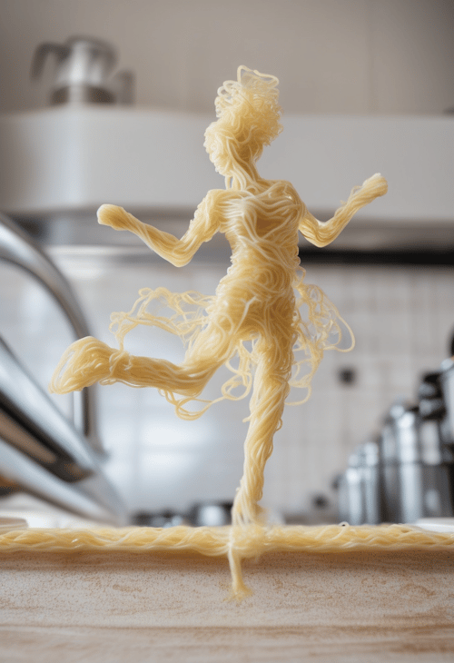 Spaghetti AI Food Art Effect