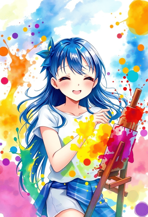 Playful Watercolors: The Vibrant Artist