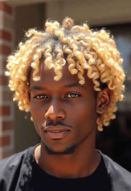 Sunlit Curls: Twisting in Gold