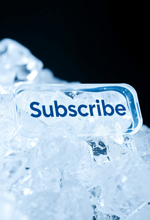 Ice-Encased Subscribe Button