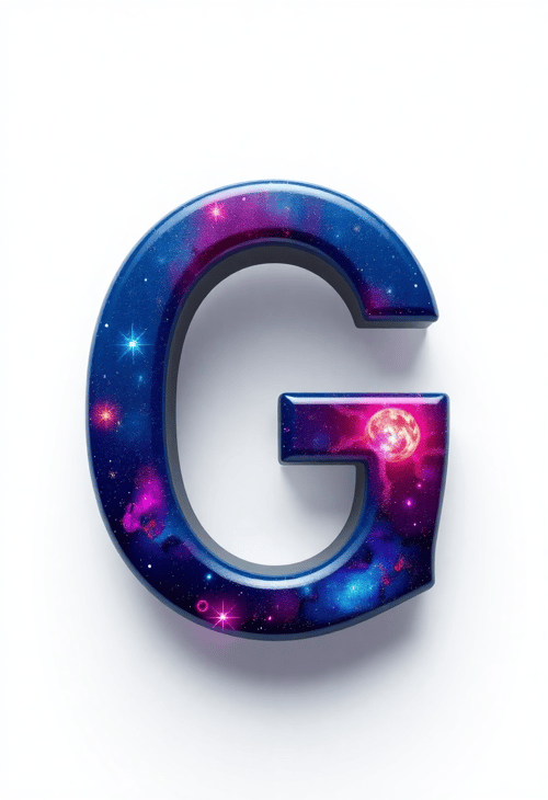 Celestial Galaxy-themed G Letter