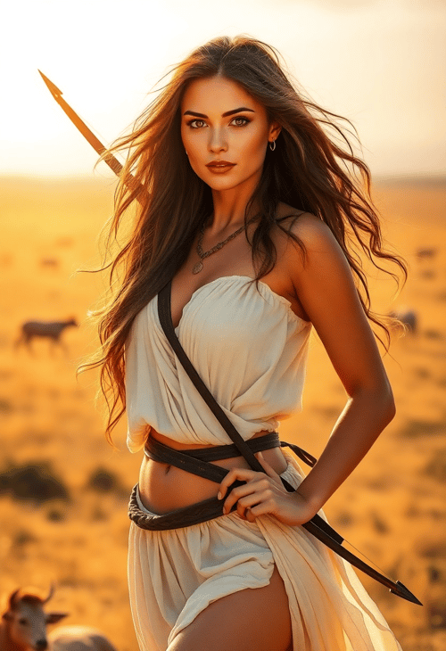 Sagittarius Goddess of the Sunlit Savannah