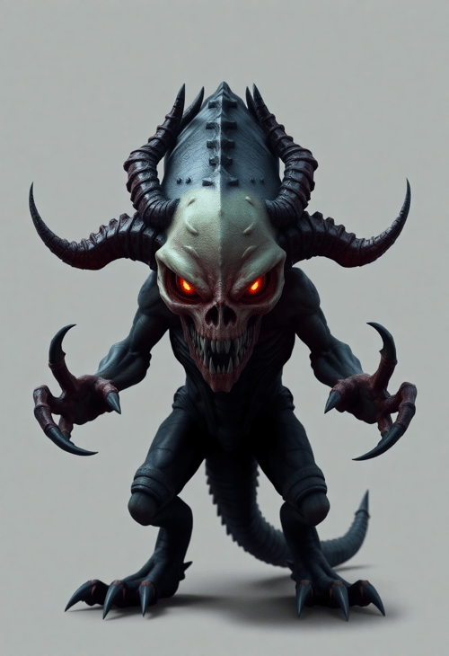 Fearsome Alien with Razor-Sharp Claws