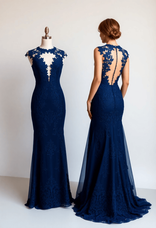 Elegant Evening in Midnight Blue