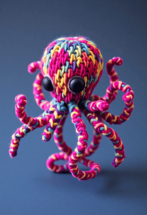 Playful Yarn Octopus: An Oceanic Amusement